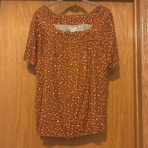 Knox Rose size S floral blouse NWT